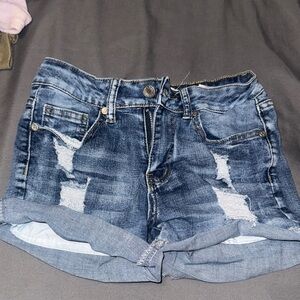 Trendy Women's Distressed Denim Shorts